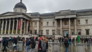 A las puertas de la National Gallery, Londres